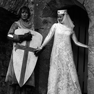 michael Palin and Carol Cleavland May 1974 Medieval Monty Python based