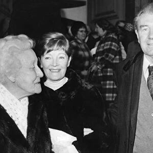 Michael Redgrave and wife Rachel Kempson at memorial service - March 1985 - 22 / 03 / 1985