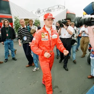 Michael Schumacher at the British Grand Prix, Silverstone Circuit, Silverstone Michael Schumacher at the British Grand Prix, Silverstone Circuit, Silverstone