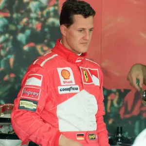 Michael Schumacher of Ferrari, 1998 British Grand Prix, held at the Silverstone Circuit