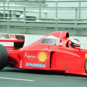 Michael Schumacher of Ferrari, 1998 British Grand Prix, held at the Silverstone Circuit