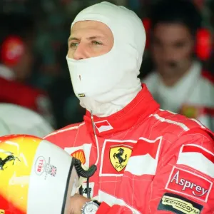 Michael Schumacher of Ferrari, 1998 British Grand Prix, held at the Silverstone Circuit