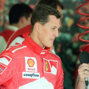 Michael Schumacher of Ferrari, 1998 British Grand Prix, held at the Silverstone Circuit