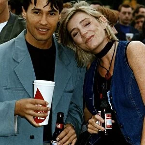 Michelle Collins Actress Cindy in Eastenders with Brother Beyond pop star Nathan Moore at