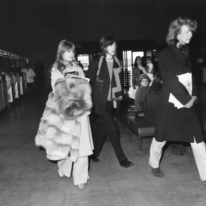 Mick Jagger and Marianne Faithfull London Airport Print 1968