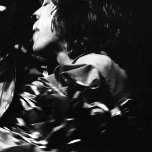 Mick Jagger performing on stage during a Rolling Stones concert at at New Bingley Hall Mick Jagger performing on stage during a Rolling Stones concert at at New Bingley Hall