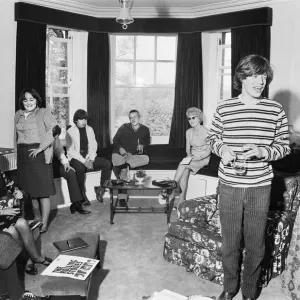 Mick Jagger von den Rolling Stones besucht eine Party, die vom Sonntag-Mirror-Fachmann veranstaltet wird.