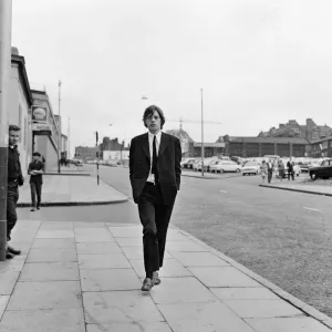Mick Jagger von den Rolling Stones im Gericht für Verkehrsvergehen, wo er eine