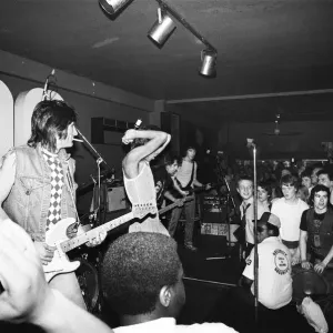 Mick Jagger and the Rolling Stones performing at the 100 club. 1st June 1982 Mick Jagger and the Rolling Stones performing at the 100 club. 1st June 1982