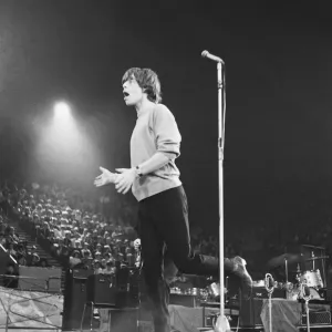 Mick Jagger of The Rolling Stones performing at The Big Beat 64 Mick Jagger of The Rolling Stones performing at The Big Beat 64