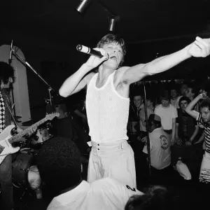 Mick Jagger and Ronnie Wood at Londons 100 Club where the Rolling Stones played a