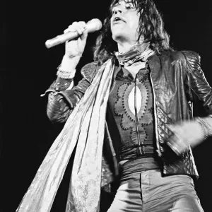 Mick Jagger on stage at the Rolling Stones concert at Knebworth House in Hertfordshire Mick Jagger on stage at the Rolling Stones concert at Knebworth House in Hertfordshire