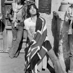 Mick Jagger and the Rolling Stones at the Alamo Print, 1975
