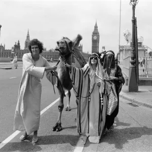 Mick Robertson, Douglas Rae and Jenny Hanley, the presenters of Thames Television