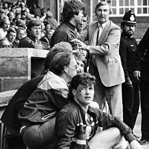Middlesbrough FC chairman Alf Duffield. Tensions mount in the Boro dugout