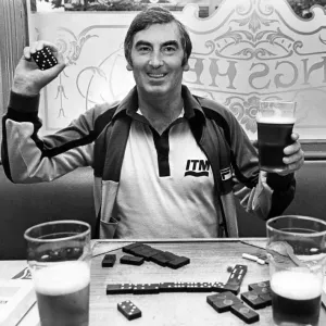 Alf Duffield Playing Dominoes Print, 3rd February 1984