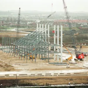 Middlesbrough Football Club. Middlehaven site of construction of new stadium Middlesbrough Football Club. Middlehaven site of construction of new stadium