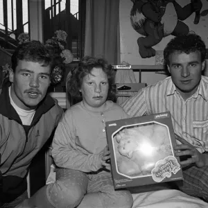 Middlesbrough Footballers Visit Hospital Print 1988 Middlesbrough Footballers Visit Hospital Print 1988