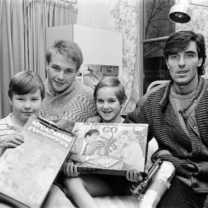 Middlesbrough footballers, including Bernie Slaven, hand out presents donated by Middlesbrough footballers, including Bernie Slaven, hand out presents donated by