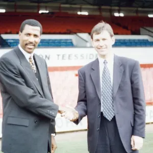Middlesbrough Manager Bryan Robson Unveiled Print 14th September 1994 Middlesbrough Manager Bryan Robson Unveiled Print 14th September 1994