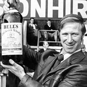 Middlesbrough manager Jack Charlton with his Manager of the Month award in October 1973