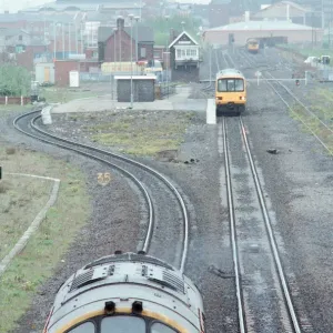 Middlesbrough Railway Lines running next to Cargo Fleet Road, Middlesbrough