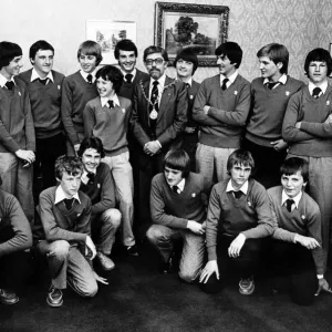 Middlesbrough Schoolboys Football Team Civic Reception Print 1980 Middlesbrough Schoolboys Football Team Civic Reception Print 1980