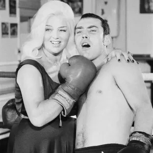 Alan Minter with Diana Dors Print, 15th October 1980