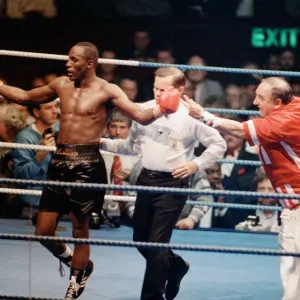 Mike McCallum vs Michael Watson WBA Middleweight Title Print