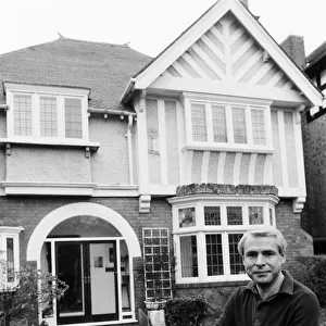 Mike Prince, ATV Midlands Presenter pictured at his edwardian home which is for sale in