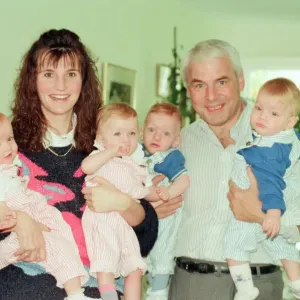 Mike Prince with Family, 15th September 1992 Print Mike Prince with Family, 15th September 1992 Print
