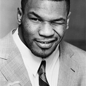 Mike Tyson in London to see Frank Bruno against James "Quick"Tillis