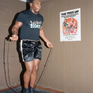 Mike Tyson in Training Camp Print, 1st March 1987 Mike Tyson in Training Camp Print, 1st March 1987