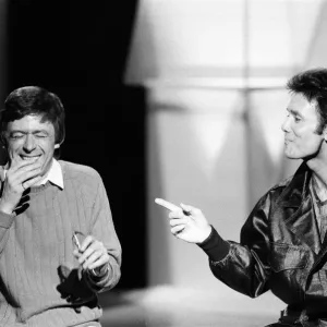 Mike Yarwood Thames TV Christmas Show Print with Cliff Richard