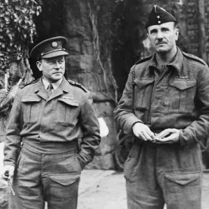 Our military correspondent with the commanding officer during a recent visit to a
