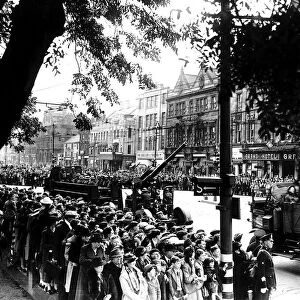Military parade through Newcastle on Tyne August 1941
