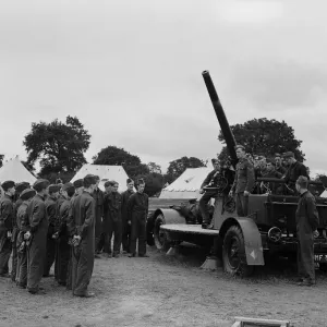 Print of Militiamen in Training, Oswestry Camp
