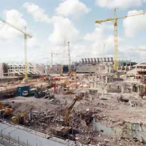 Millennium Stadium under construction. 10th July 1998 Millennium Stadium under construction. 10th July 1998