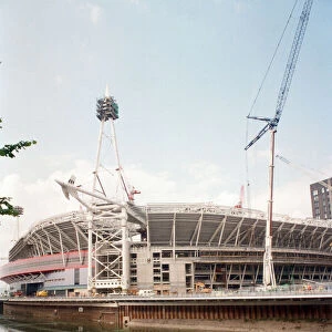 The Millennium Stadium under construction. Cardiff, Wales. 25th June 1999