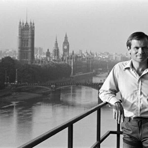 Millionaire author Jeffrey Archer pictured in his penthouse Embankment flat overlooking