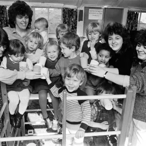 Milnsbridge playgroup celebrate their first anniversary with the purchase of a new