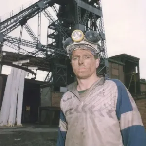 Miner Wilfey Moralee, Last Man Off Shift Print (00172) Miner Wilfey Moralee, Last Man Off Shift Print (00172)