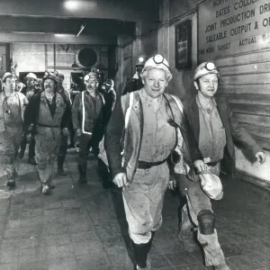 Miners Leave Bates Colliery Print, May 1986 Miners Leave Bates Colliery Print, May 1986
