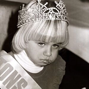 Mini Miss United Kingdom, four year old Yvette Cowherd of Broxbourne