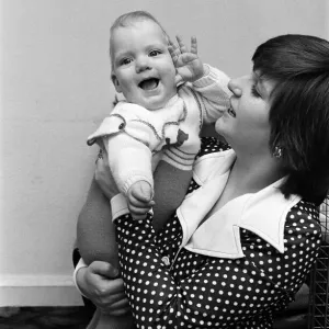 Miracle Baby Kevin Hawkes with his mother Elaine. 15th April 1977 Miracle Baby Kevin Hawkes with his mother Elaine. 15th April 1977