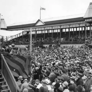 Miss Amy Johnson's Historic Flight Print, Geelong 1930