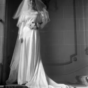 Print of a young woman in a luxurious setting, circa 1932 Print of a young woman in a luxurious setting, circa 1932