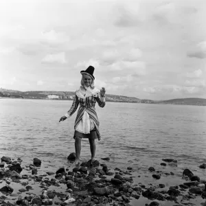 Miss Swansea 1966 Judy Radford, aged 19, in traditional Welsh costume. 31st July 1967 Miss Swansea 1966 Judy Radford, aged 19, in traditional Welsh costume. 31st July 1967