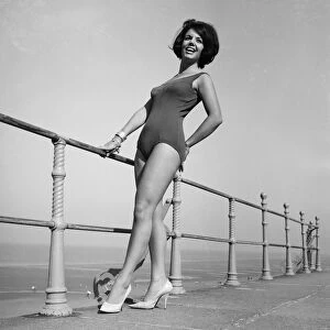 Miss UK finalist 1964, Luisa Debaisa Gibbins, pictured on Blackpools Golden Mile