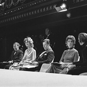 Miss United Kingdom beauty contest at Blackpool. The judges consisting of Felicity